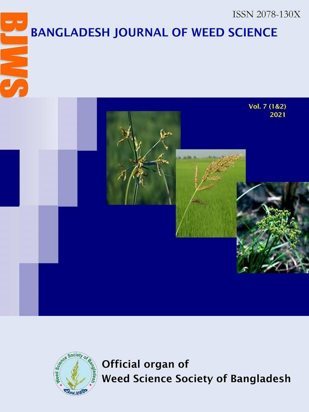 Cover of the Bangladesh Journal of Weed Science